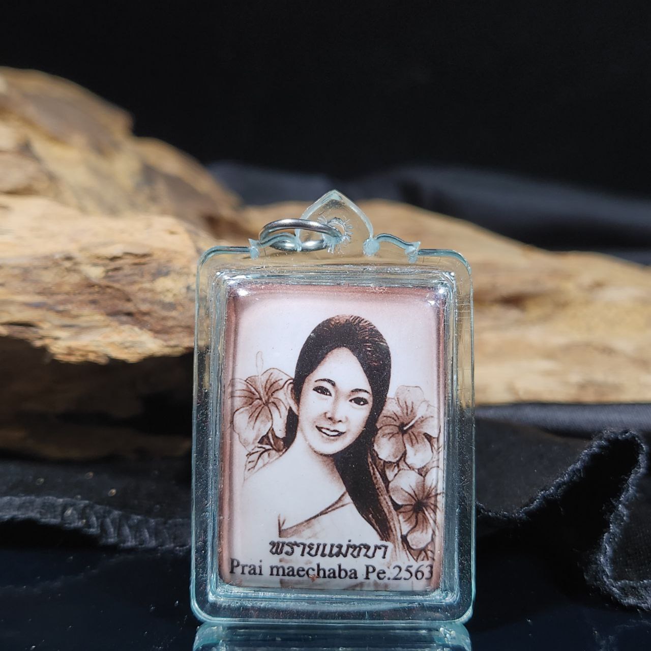 Jin Thai Fo Pai - LUANG PHO SOMKUN派咩查芭女灵（浅褐底）